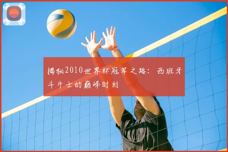 揭秘2010世界杯冠军之路：西班牙斗牛士的巅峰时刻